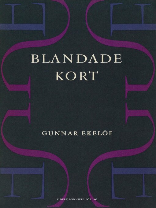 Title details for Blandade kort by Gunnar Ekelöf - Available